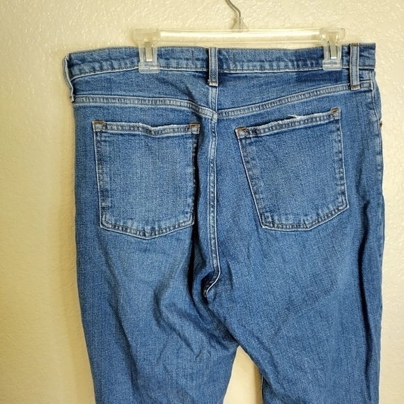 abercrombie and fitch the mom high rise distressed jeans sz 32/14 - Picture 5 of 8